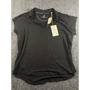 Tommy Bahama Shirt Women's Size Medium Black Knit Shirt-V Neck-Sleeveless NWT